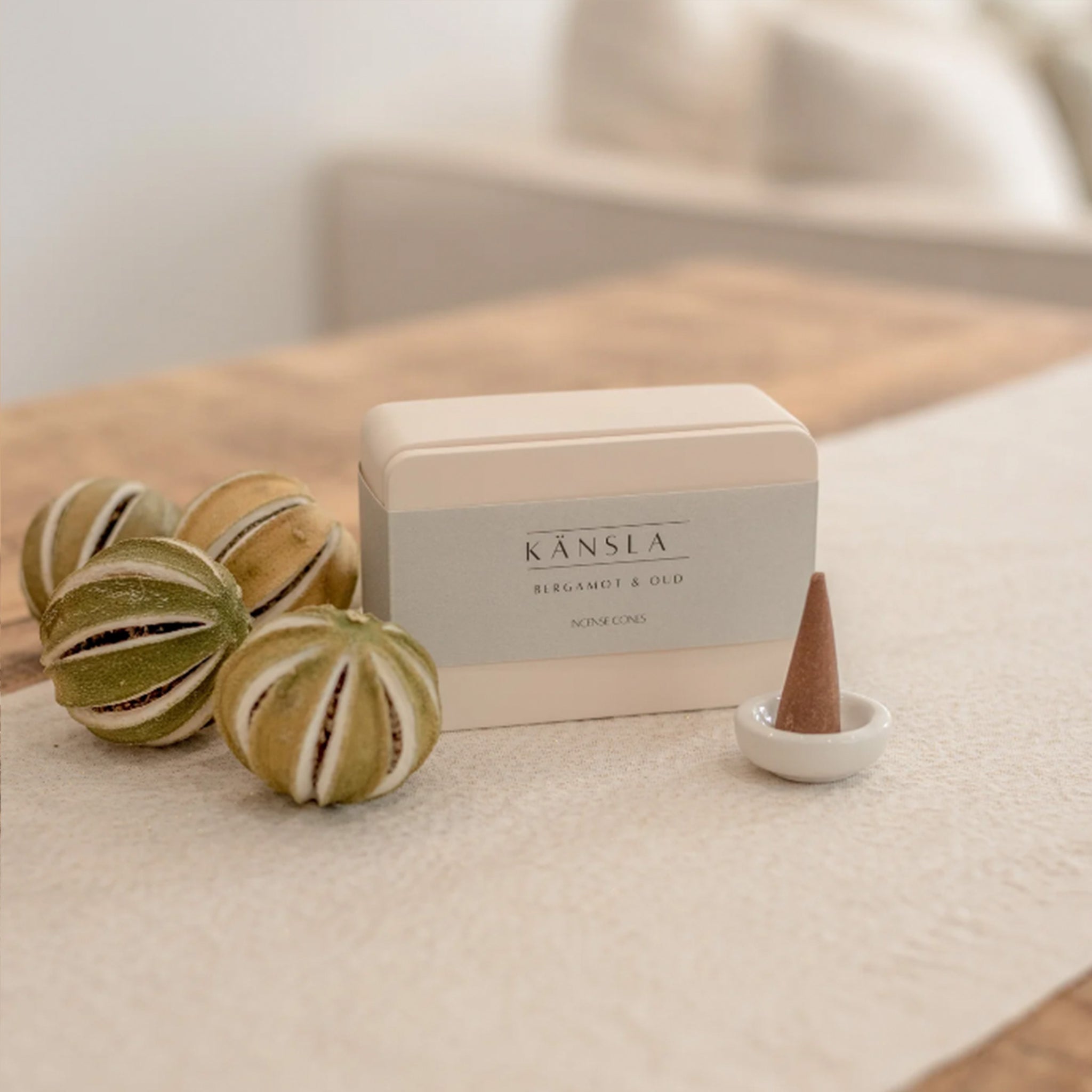 Bergamot & Oud Incense Cones