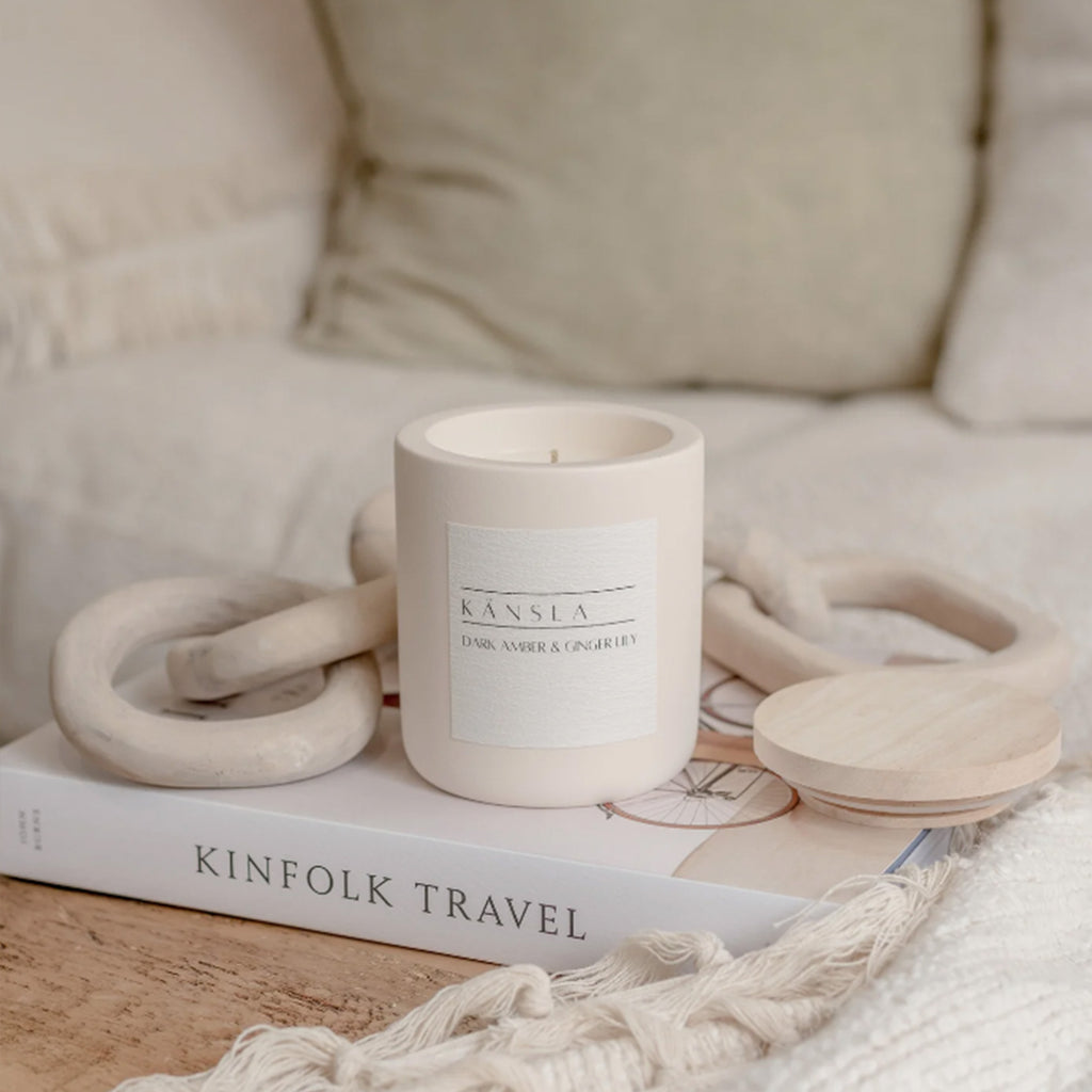Dark Amber & Ginger Lily Candle