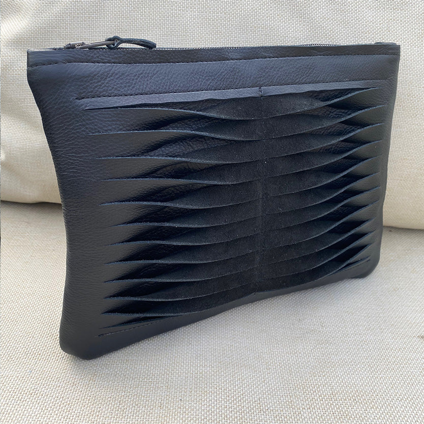 Black Twisted Clutch