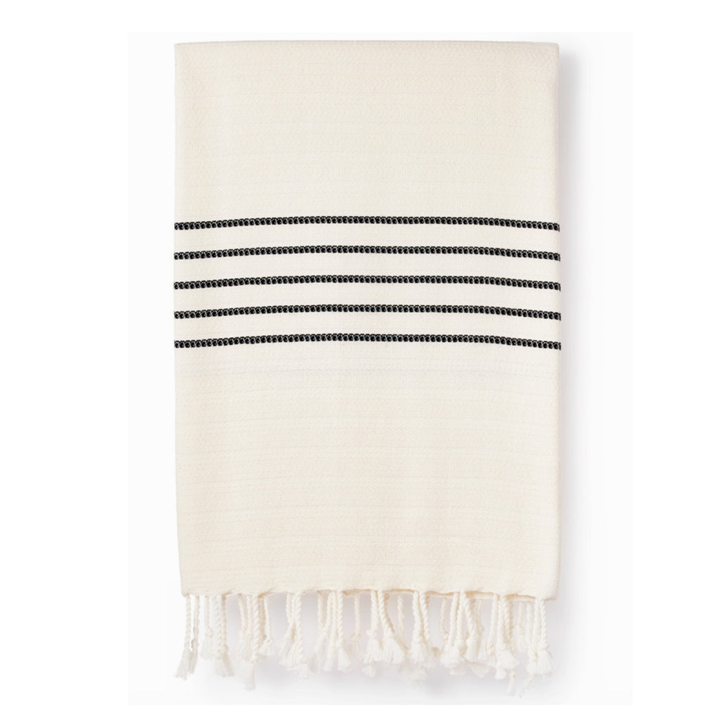 Cream Striped Blanket