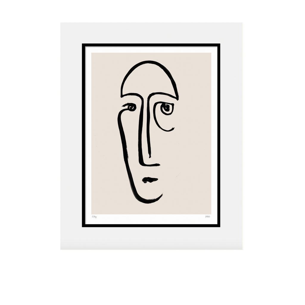 'Face 1' ink print