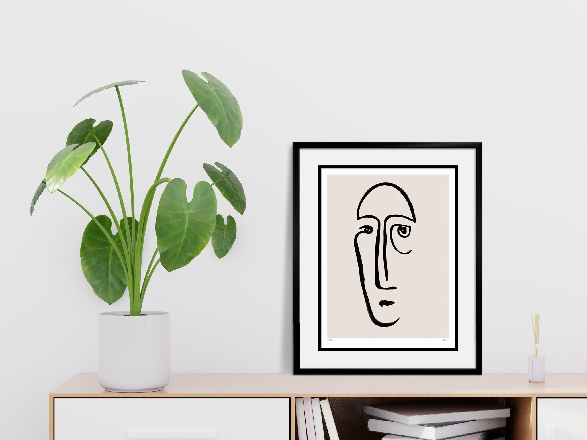 'Face 1' ink print