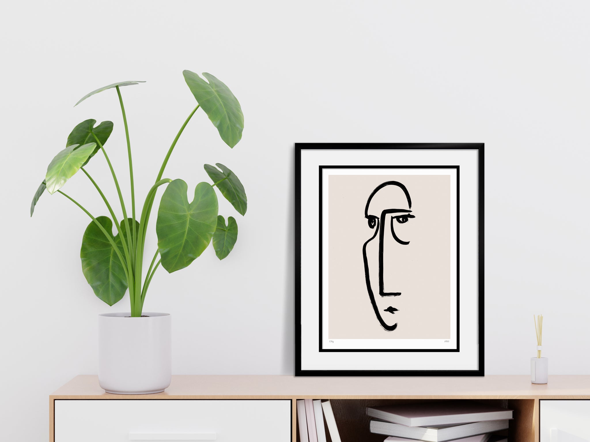 'Face 2' ink print