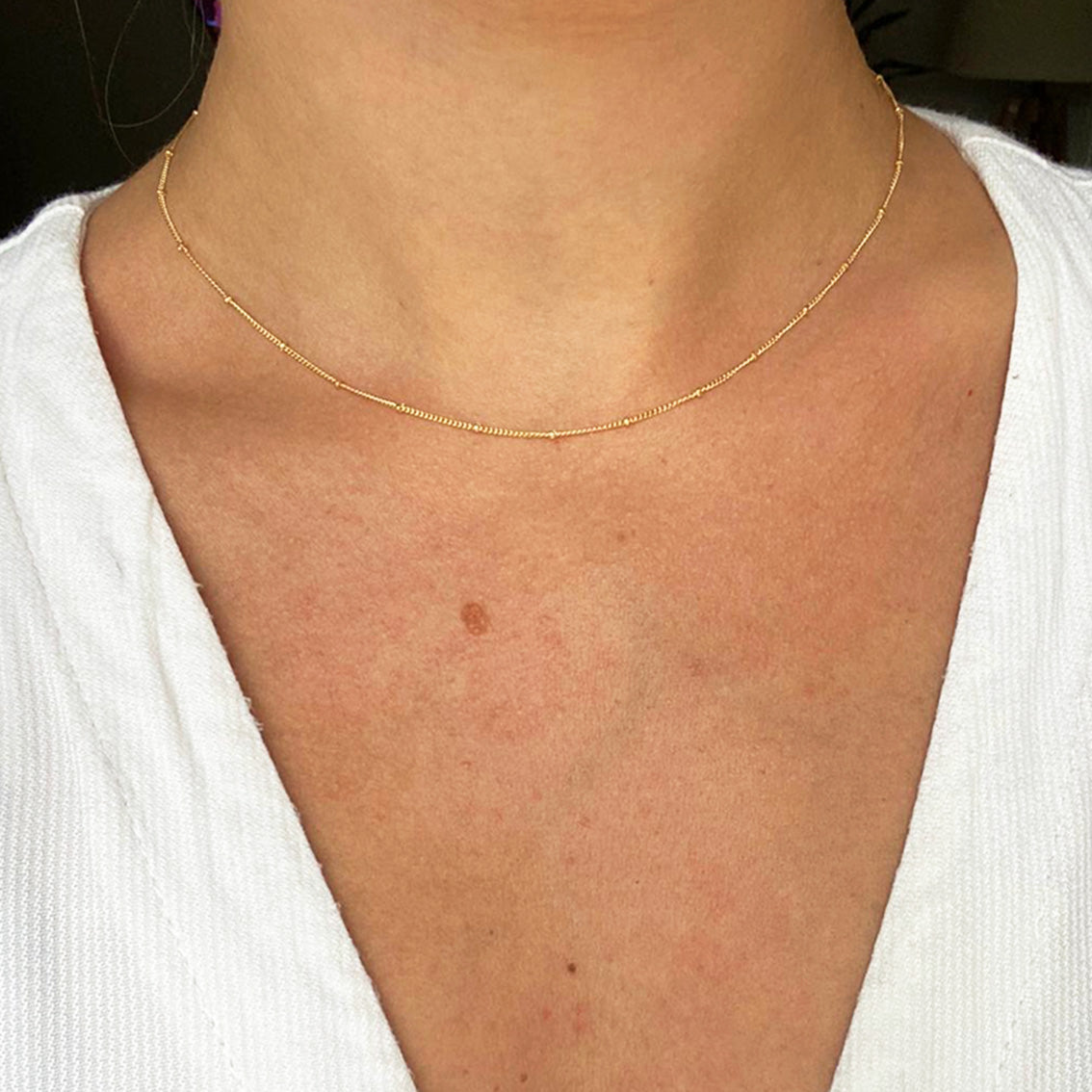 Satellite short necklace