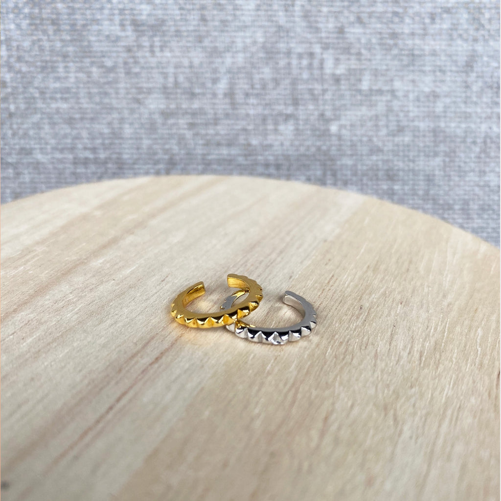 Pyramid ear cuffs