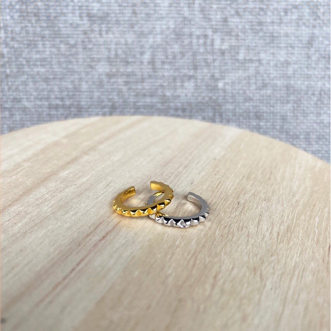 Pyramid ear cuffs