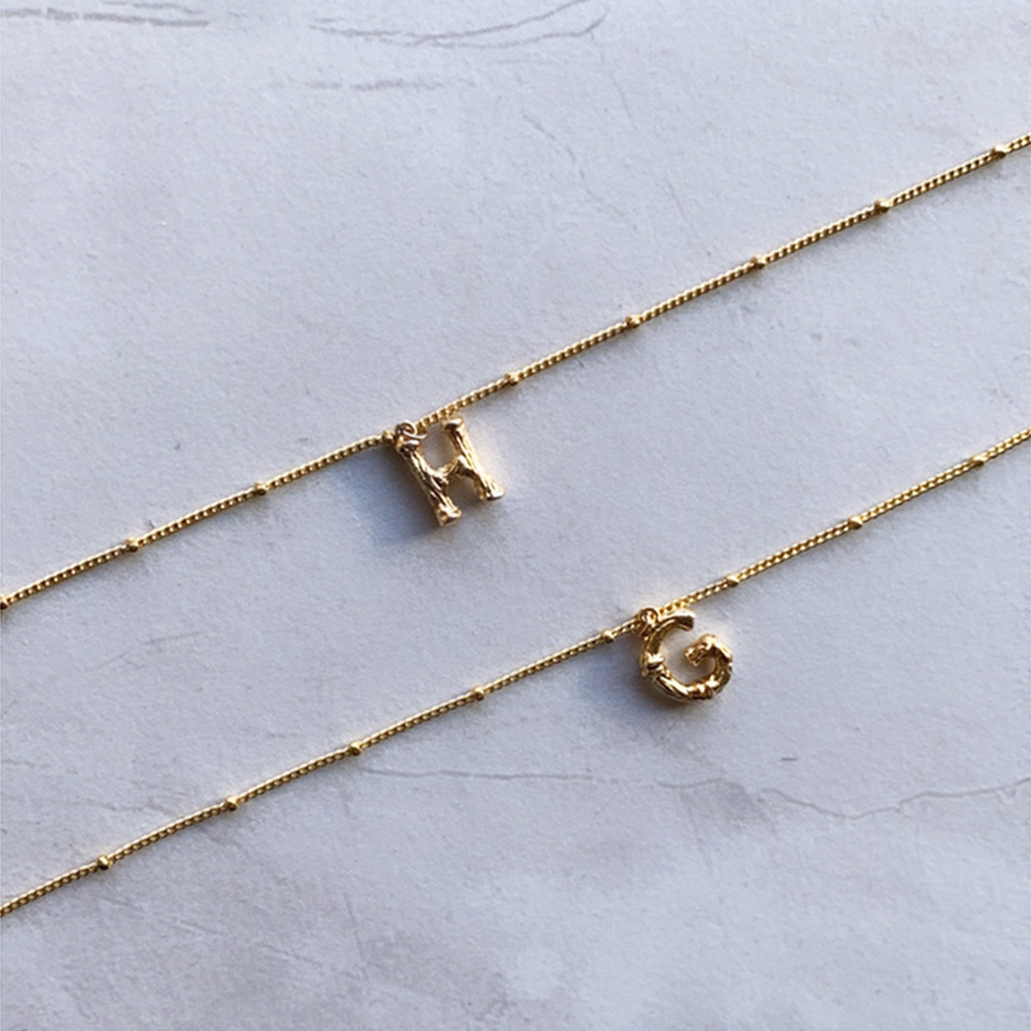 Single initial bracelet