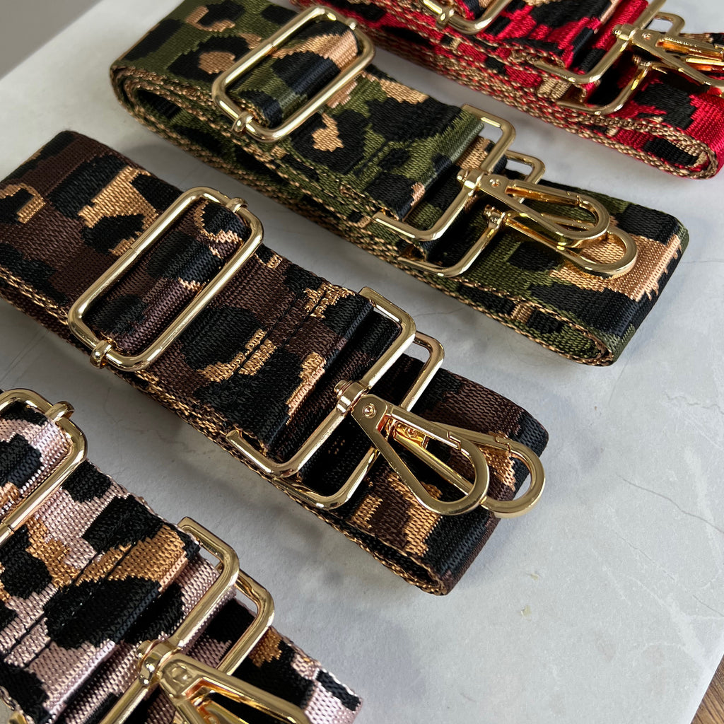 Leopard Woven Straps