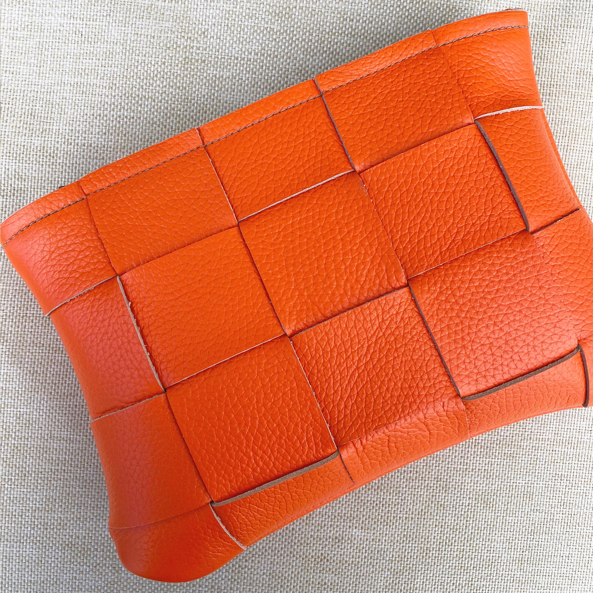 Orange 'Large Weave' Double