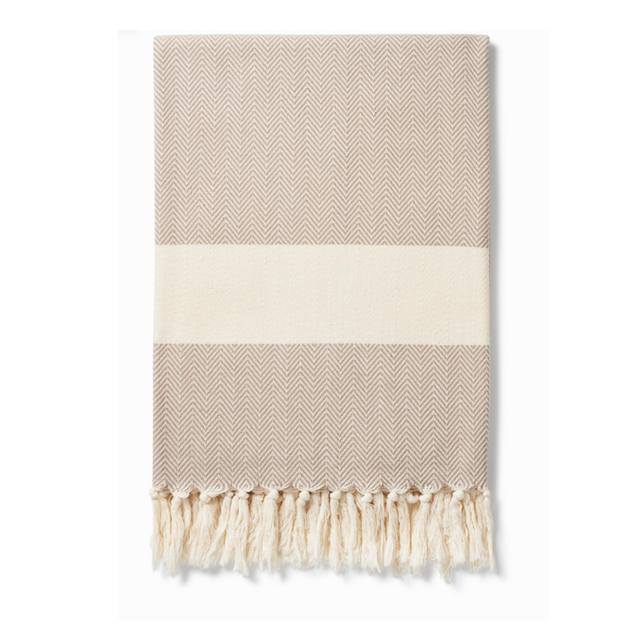 Oyster Grey Organic Blanket