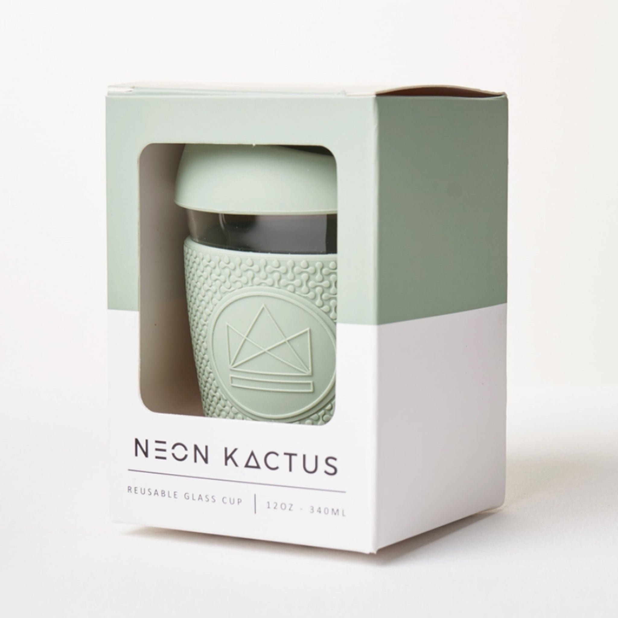 Pale Green Glass Coffee Cup
