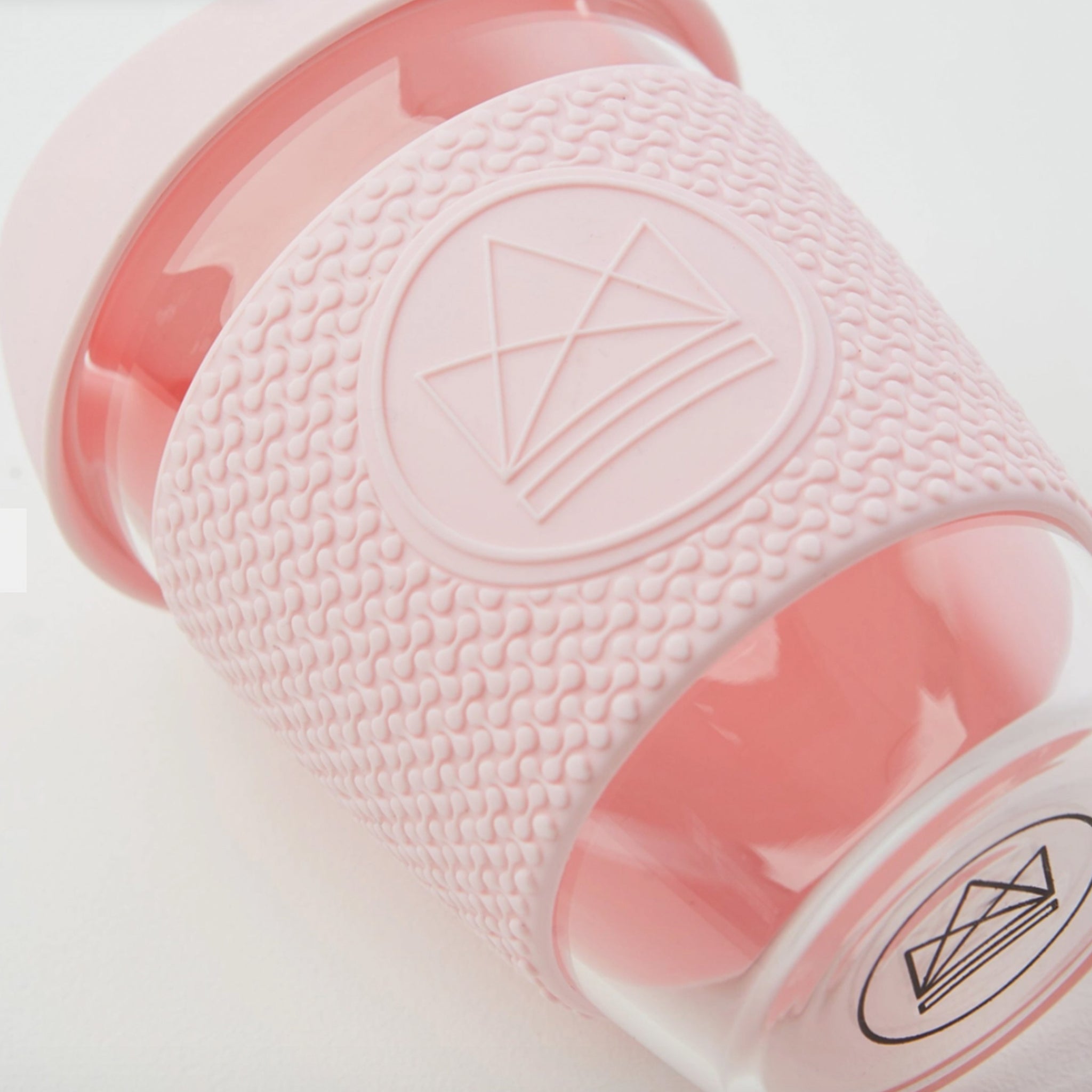 Pink Glass Coffee Cup