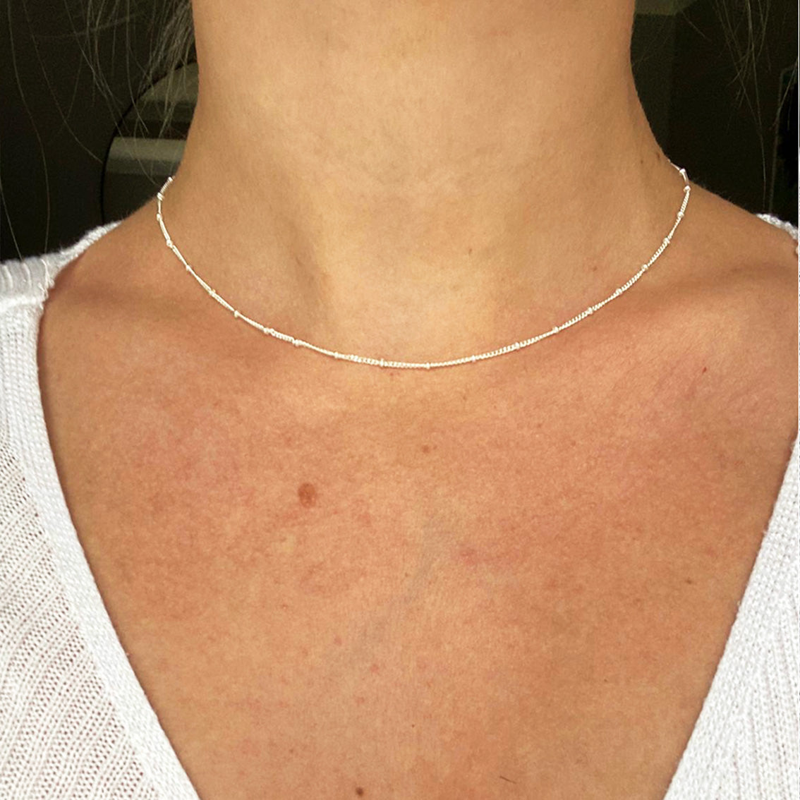 Satellite short necklace