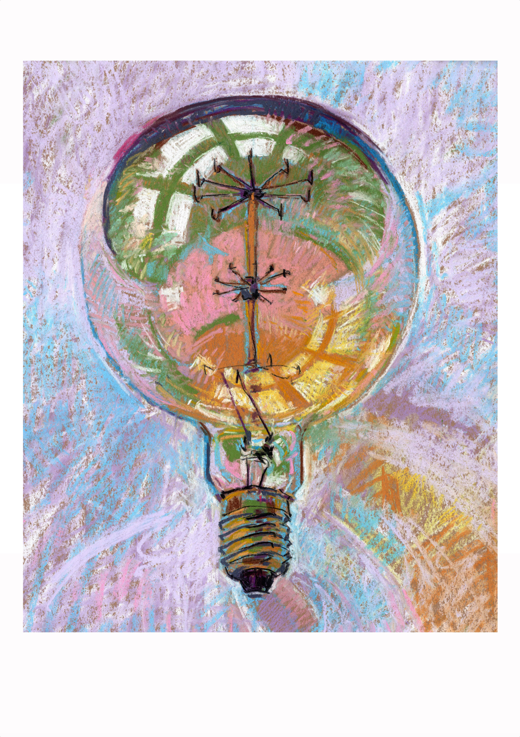 'Screw It' pastel print