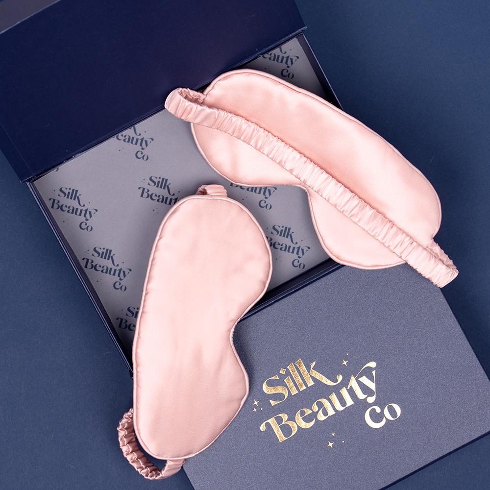 Silk Eye Mask - Estella Dusky Pink