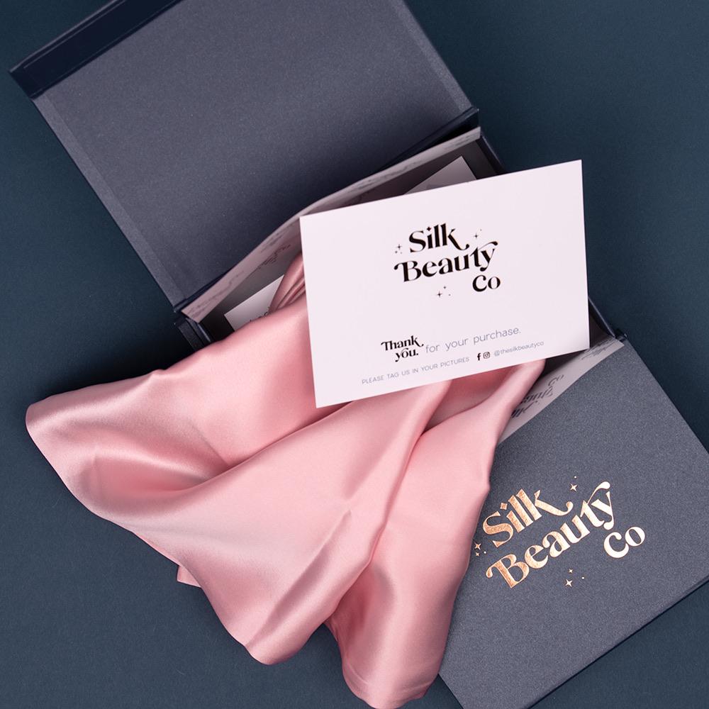 Silk Pillowcase - Estella Dusky Pink