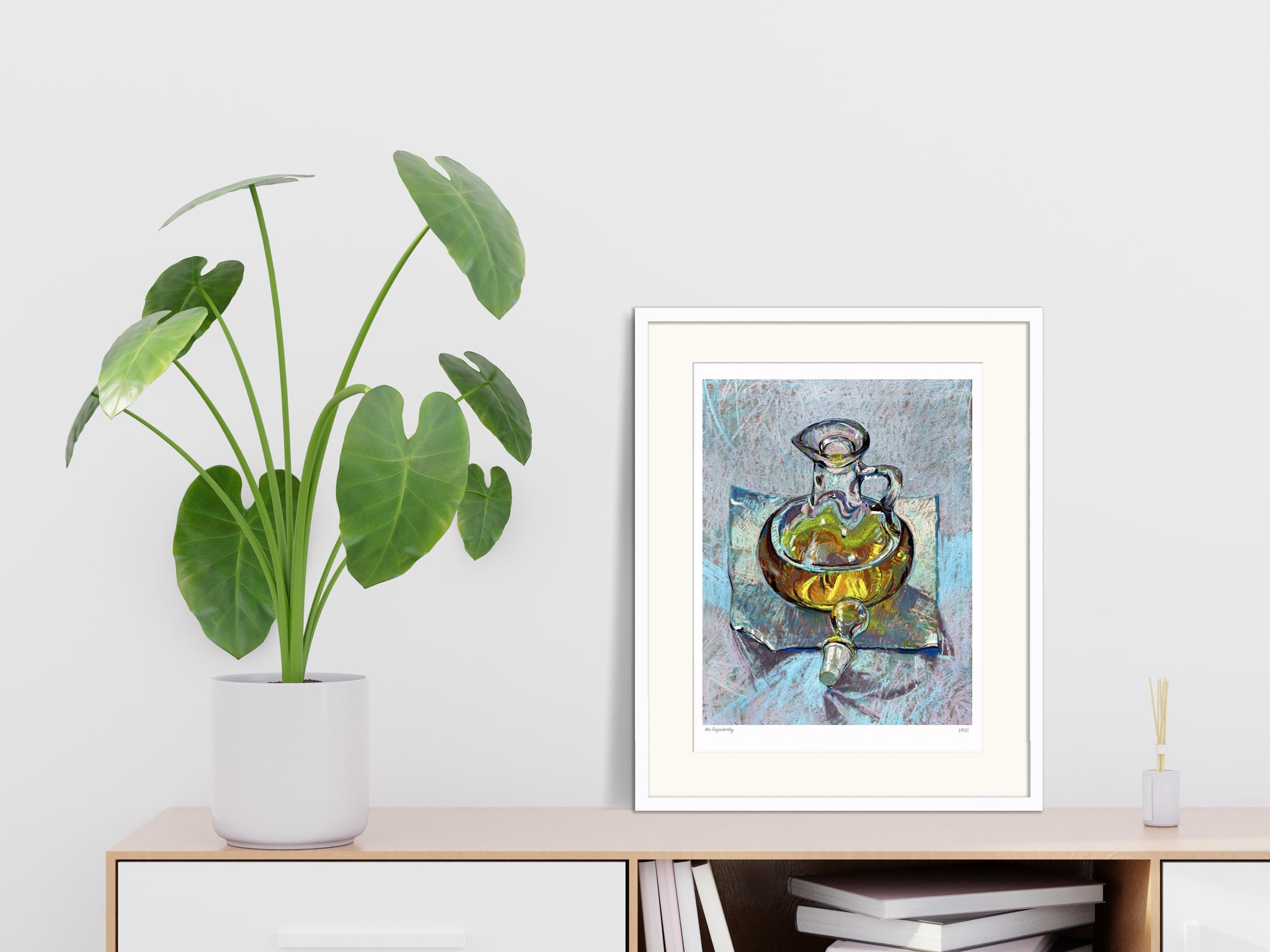 'Still a Virgin' pastel print