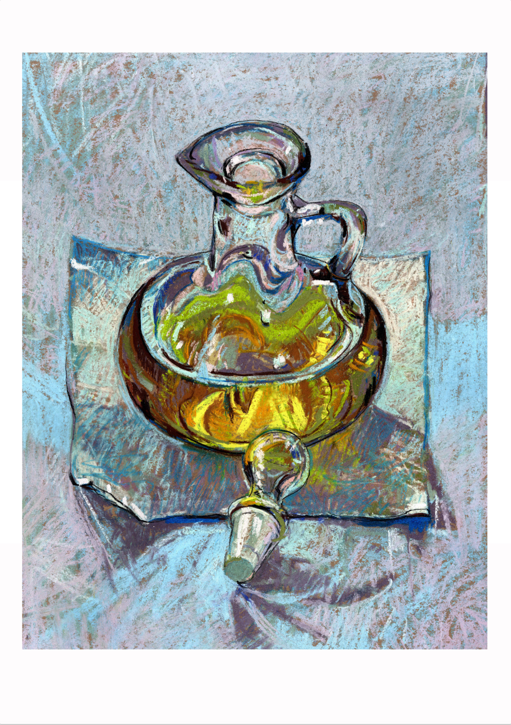 'Still a Virgin' pastel print