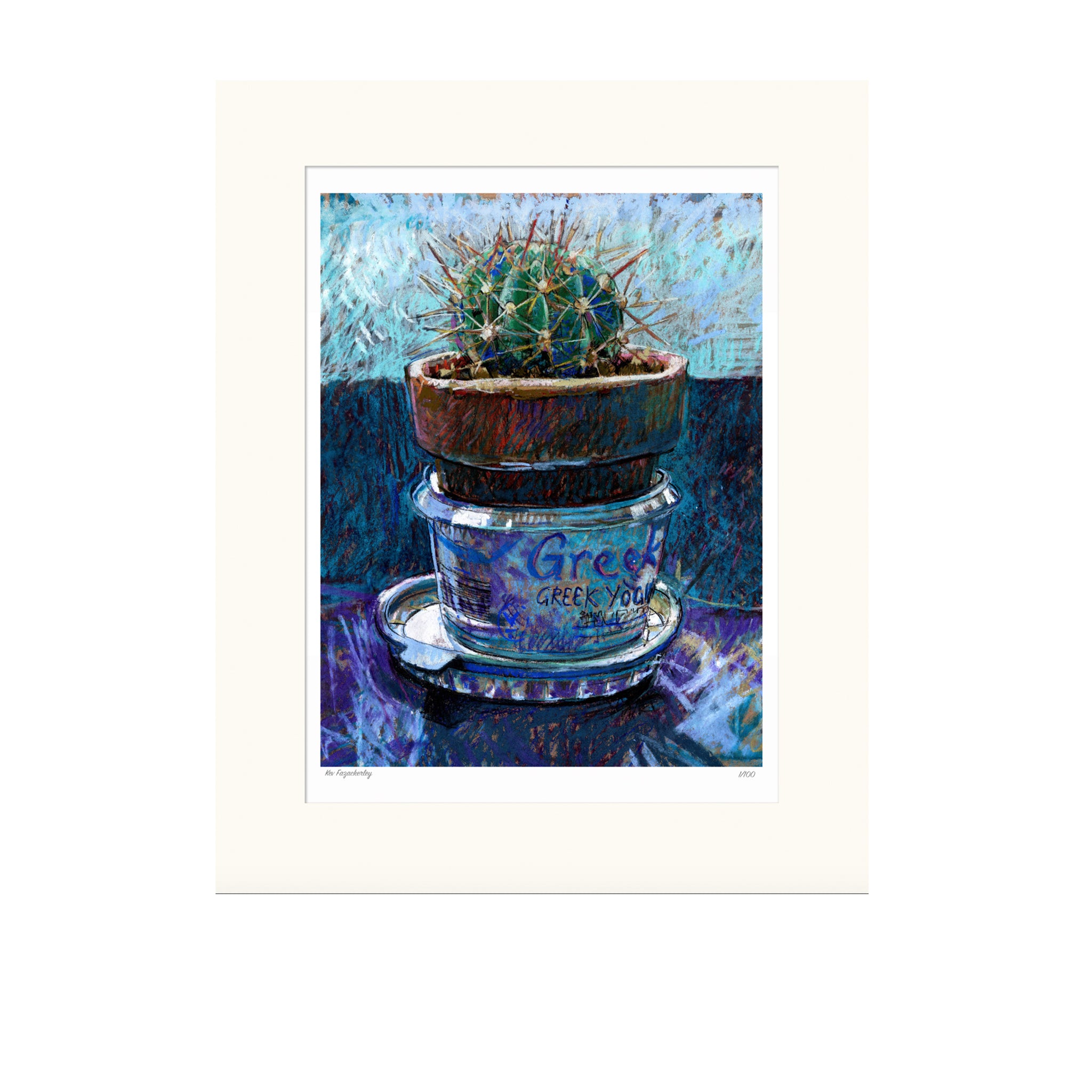 'Succulent' pastel print