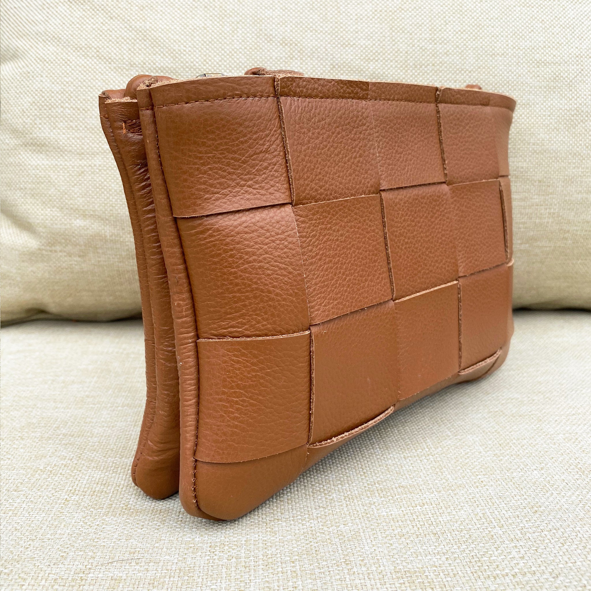 Tan 'Large Weave' Double