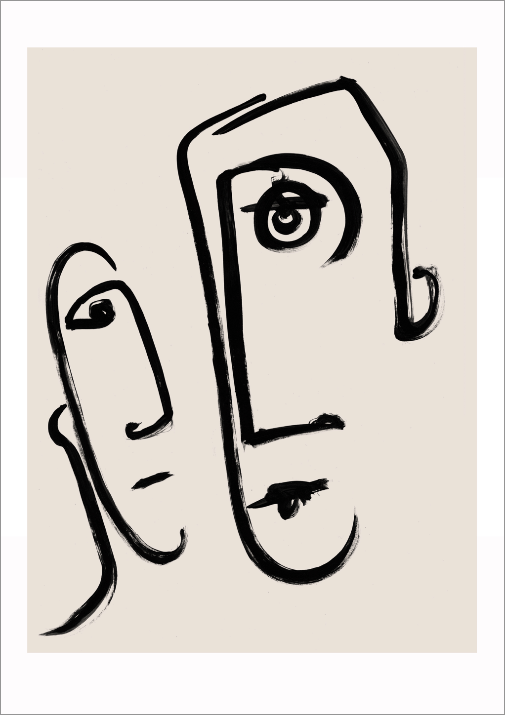 'The Couple' ink print