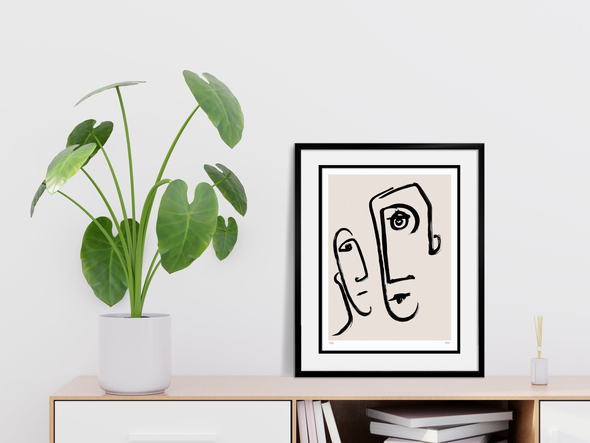 'The Couple' ink print