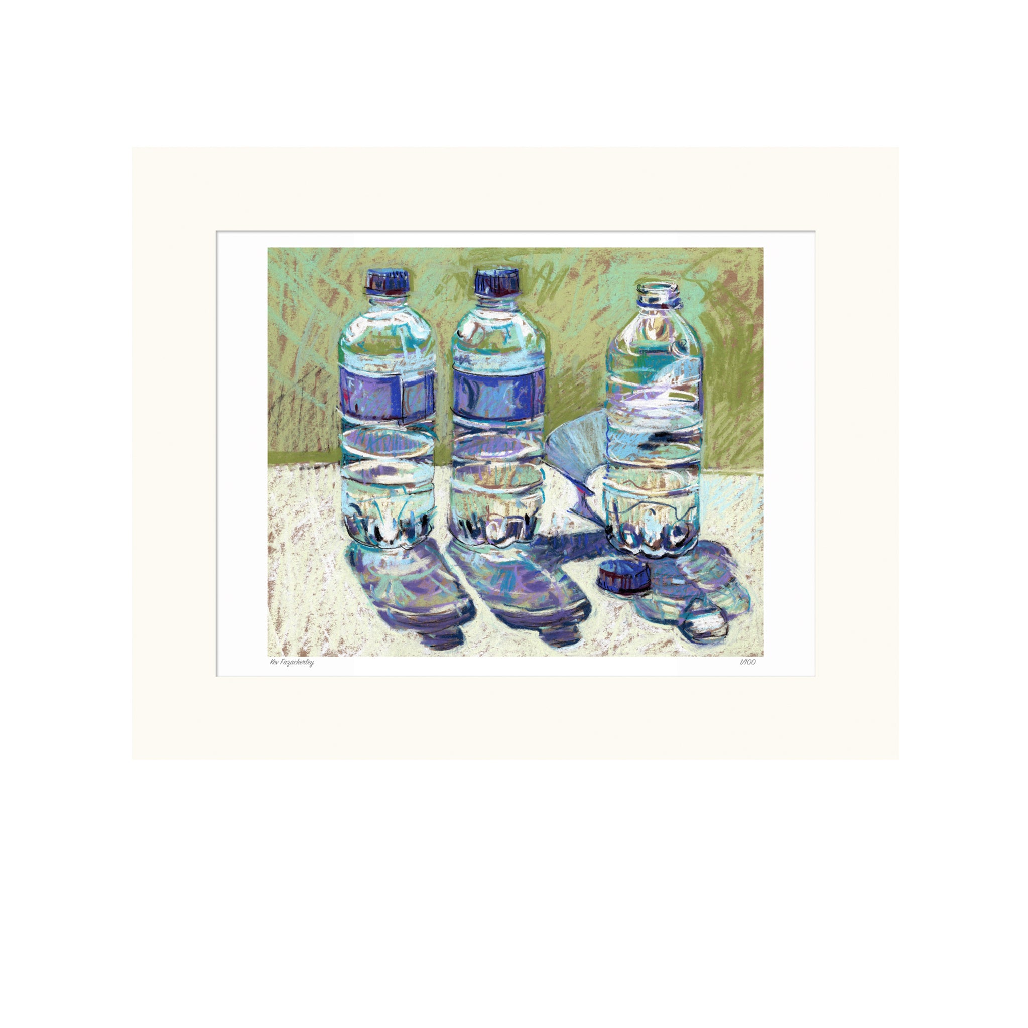 'Topless Shot' pastel print