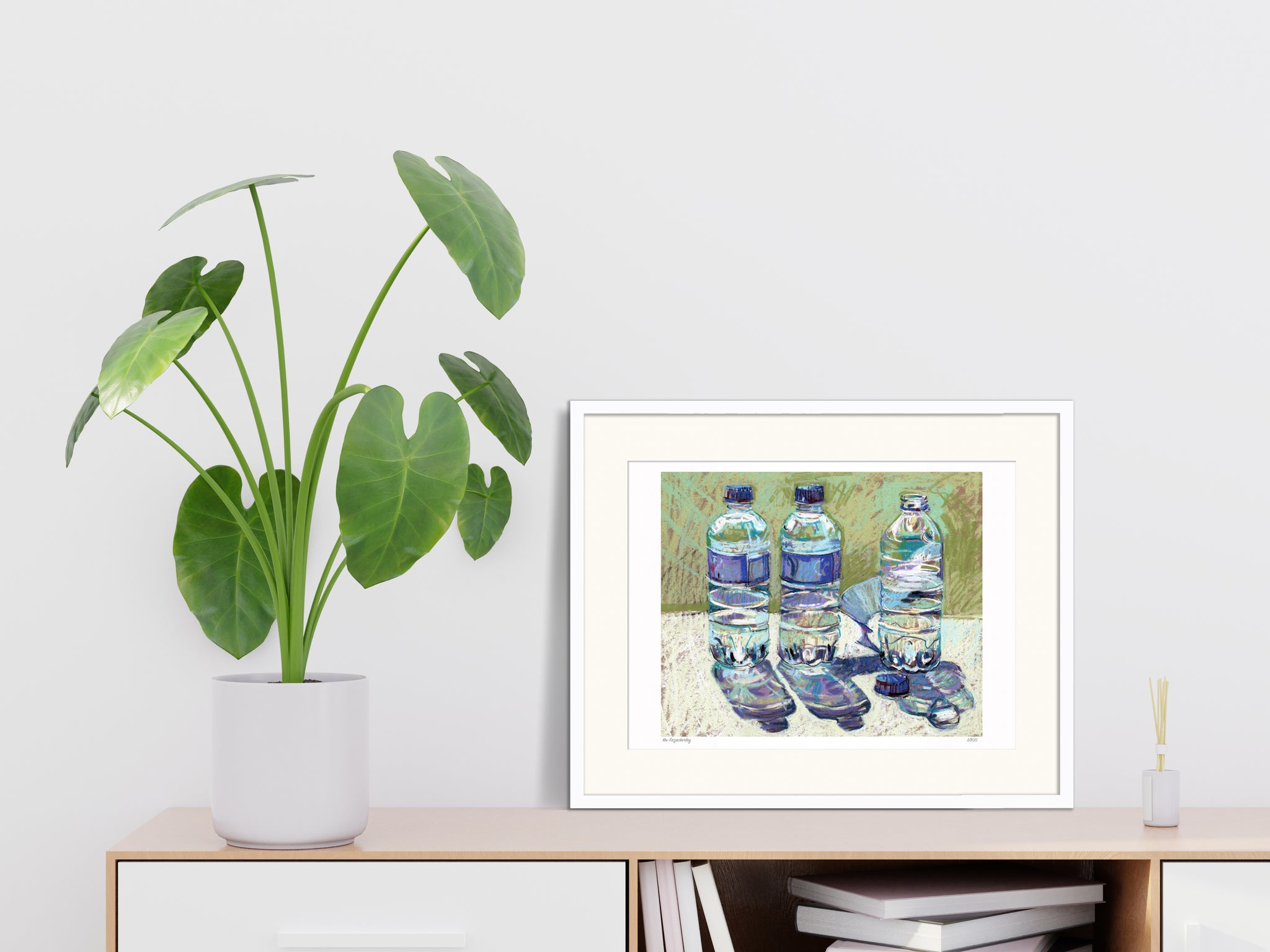 'Topless Shot' pastel print