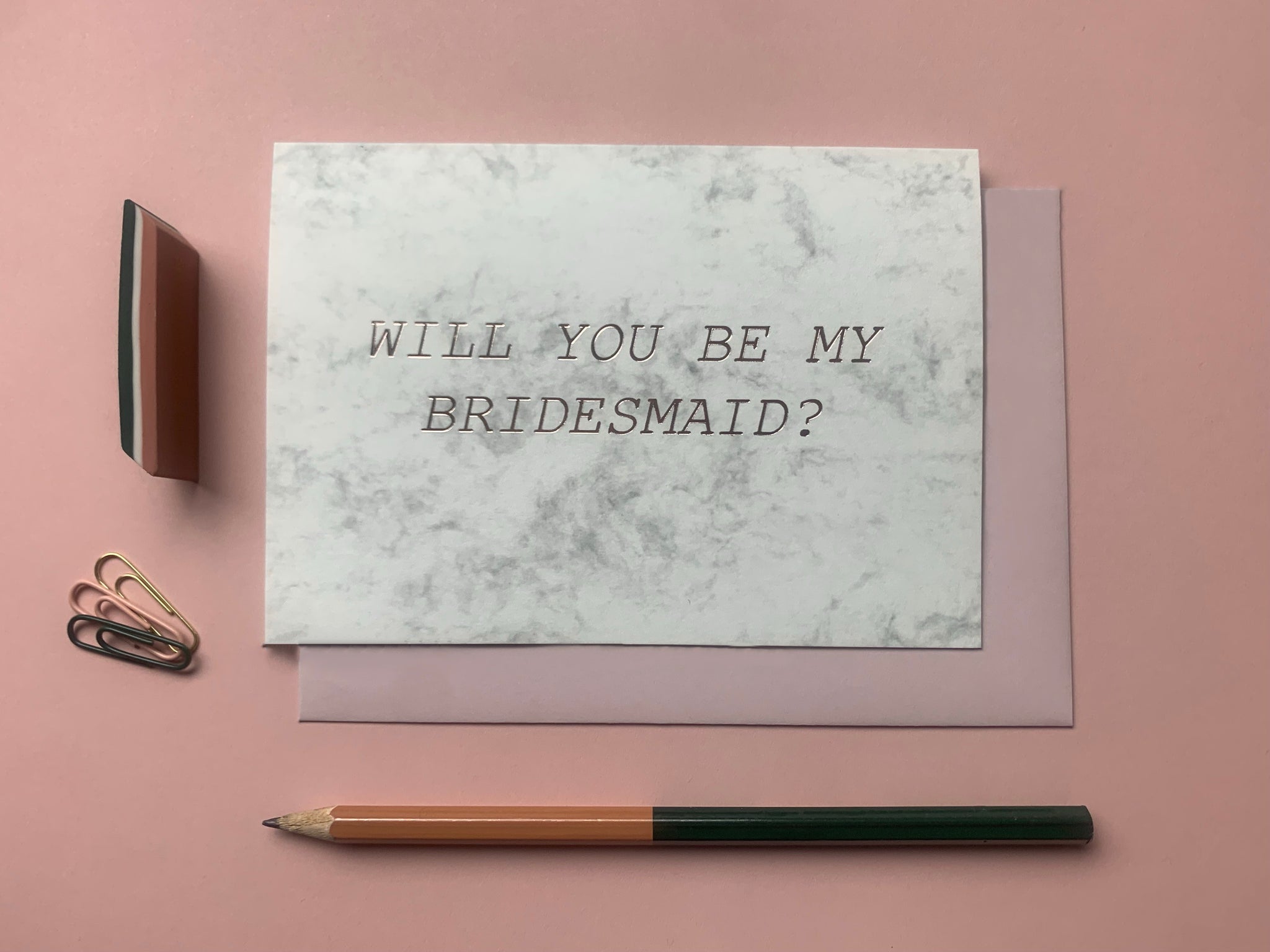 'Will You Be My Bridesmaid' Card