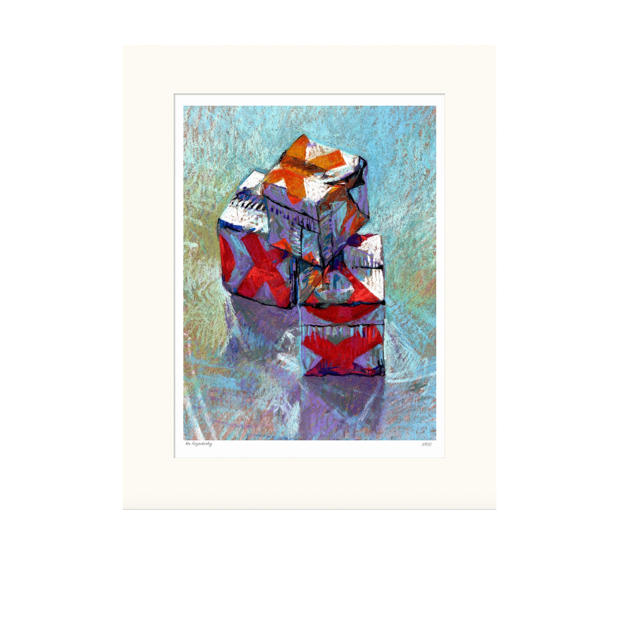 'Oxo3' pastel print