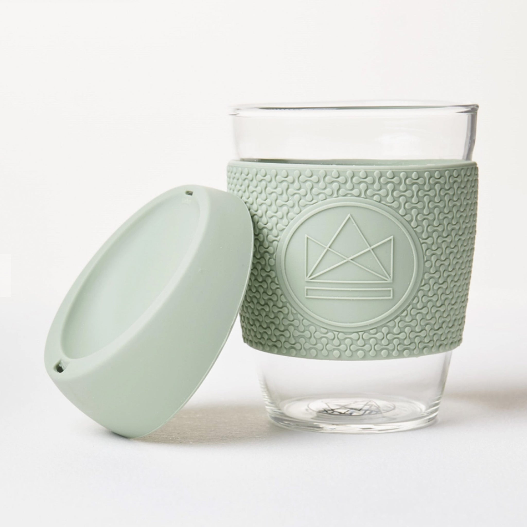 Pale Green Glass Coffee Cup