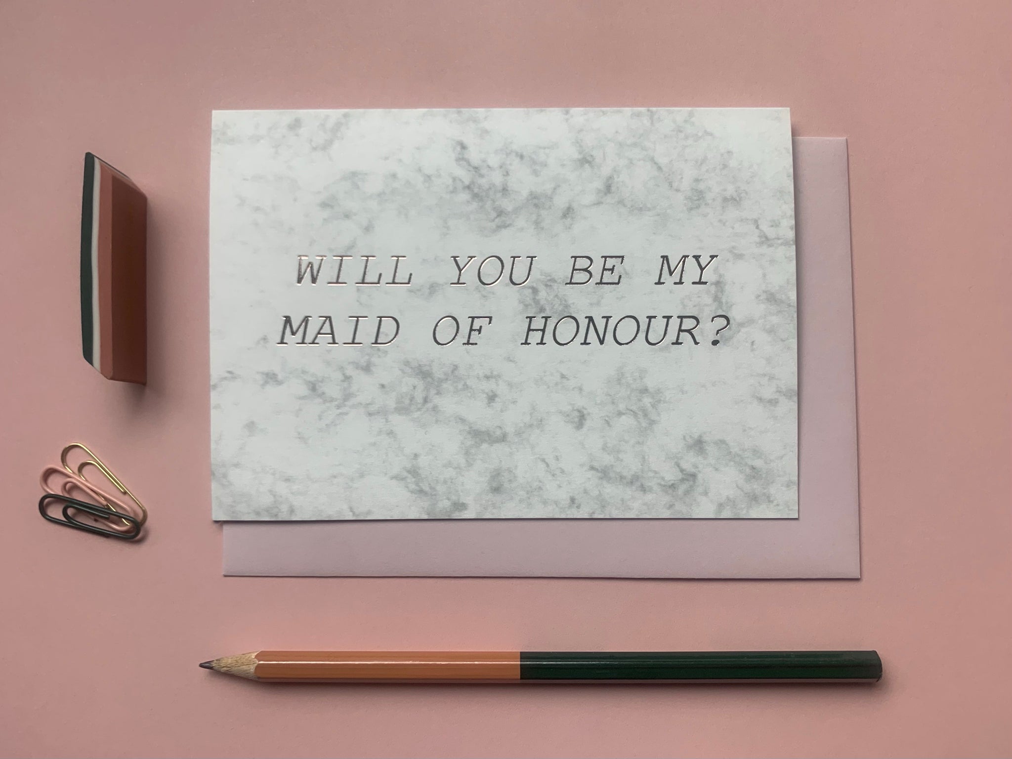 'Will You Be My Maid Of Honour' Card