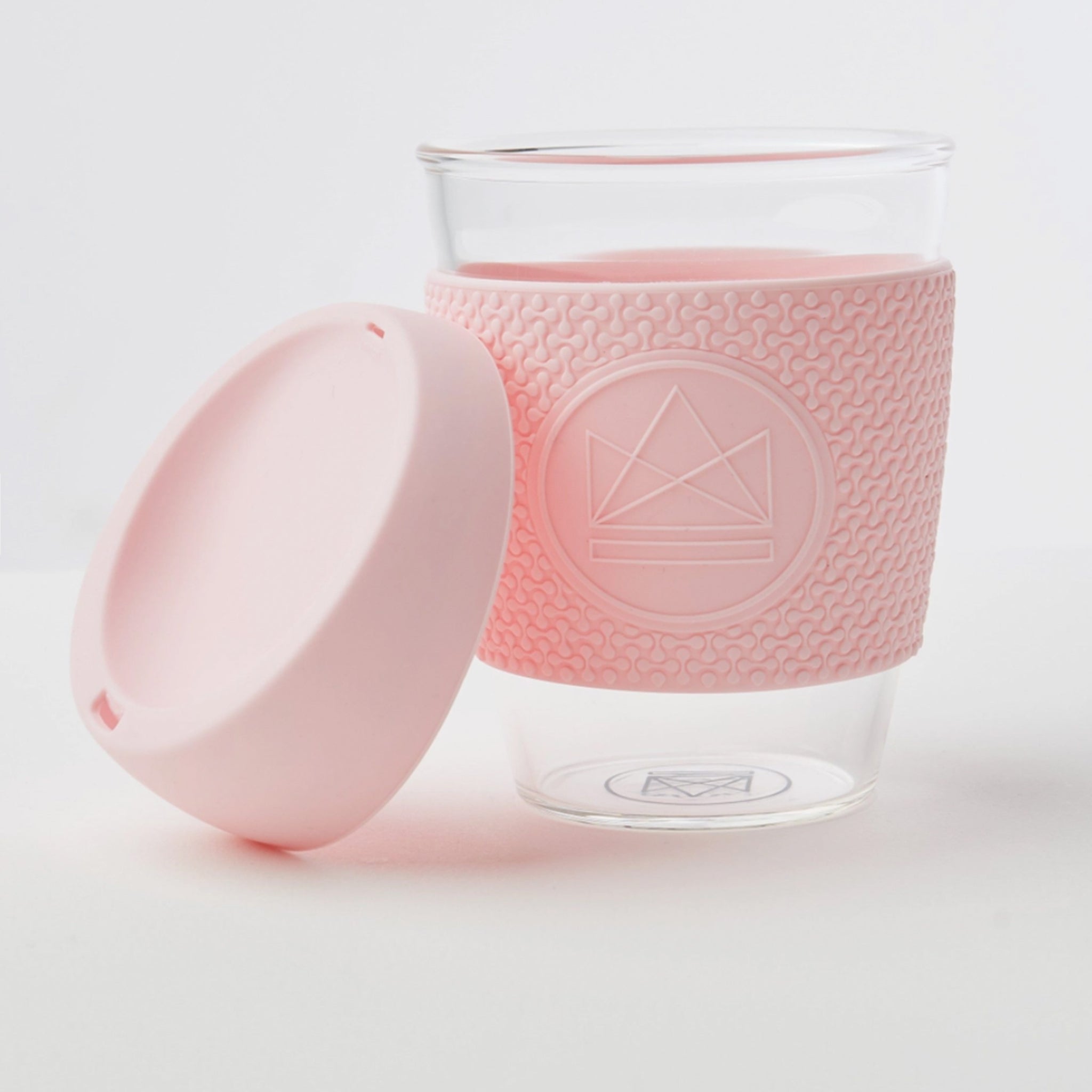 Pink Glass Coffee Cup