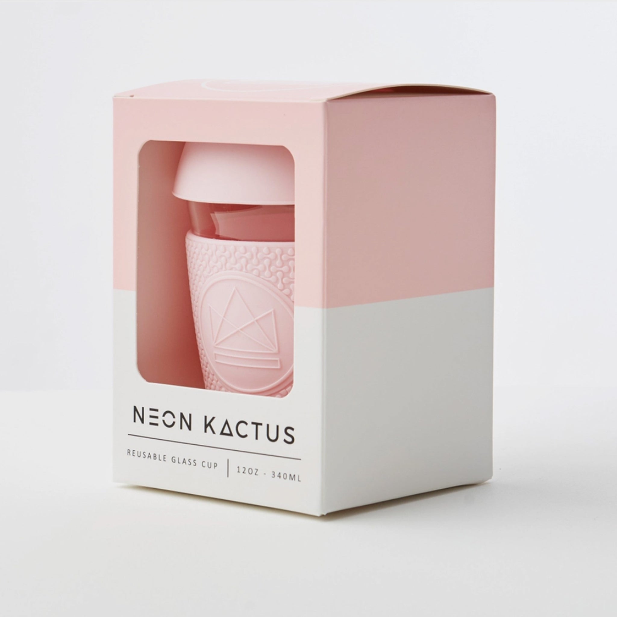 Pink Glass Coffee Cup
